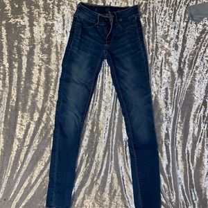 Dark blue jean jegging